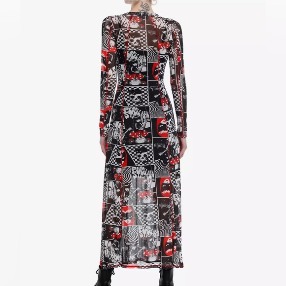 Emily The Strange Collage Maxi Dress Hot Topic - Picture 2 of 2